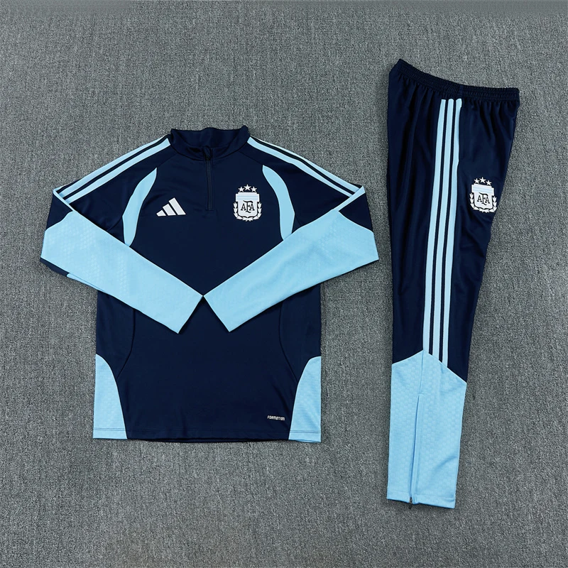 2026-27 Argentina Royal Blue Half-Zip Training Jersey view 14