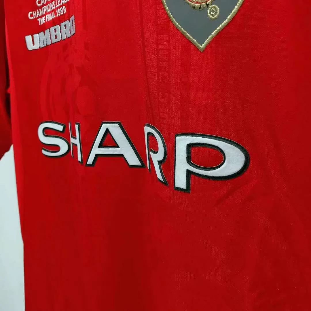 1999-00 Manchester United home retro jersey view 4