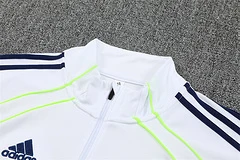 2025-26 Real Madrid White Retro Half-Draw Training Jersey view 14