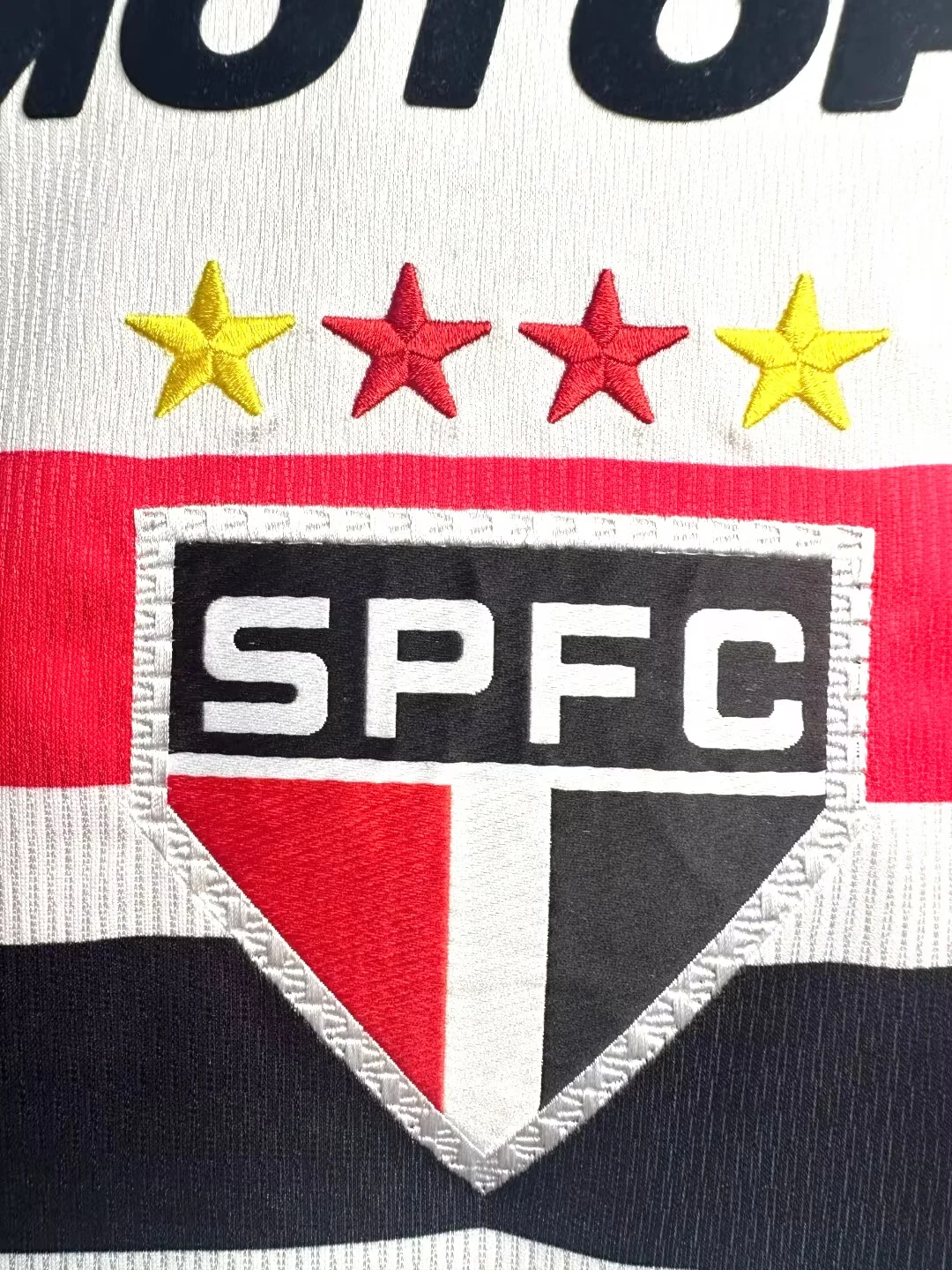 2000 Sao Paulo home retro jersey with collar view 5