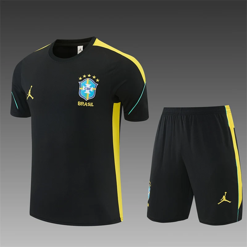 2026-27 Brazil Black Short-Sleeve Training Jersey