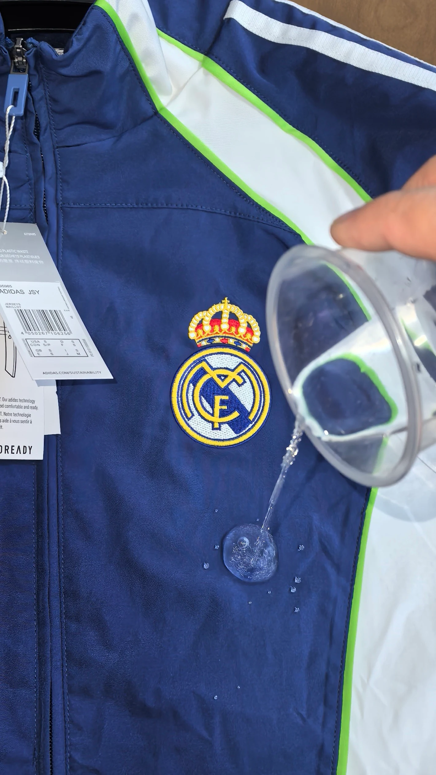 2026-27 Real Madrid Waterproof Training Windbreaker view 4