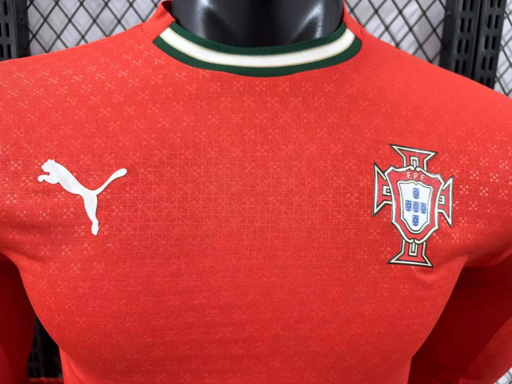 2025-26 Portugal Home Long-Sleeve Jersey - Player Version view 3