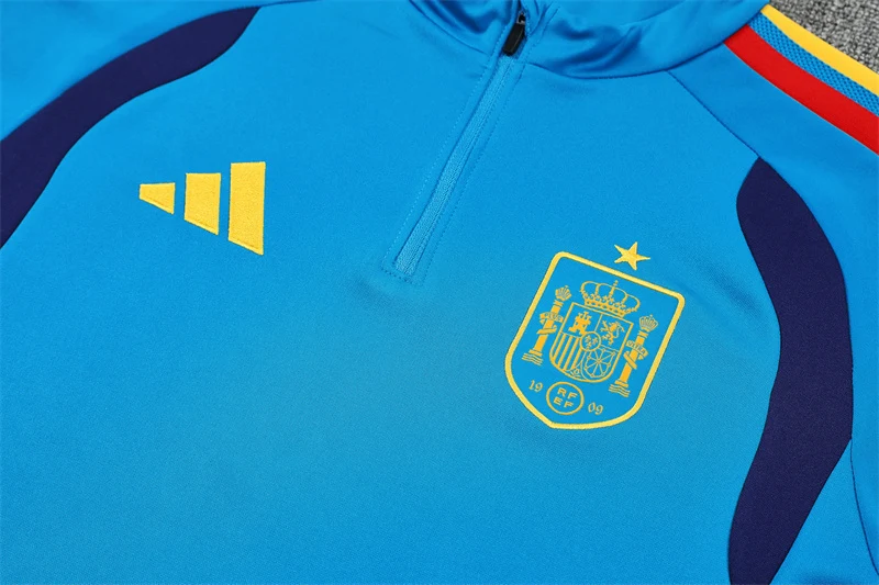 2026-27 Spain Lake Blue Half-Zip Training Jersey view 4