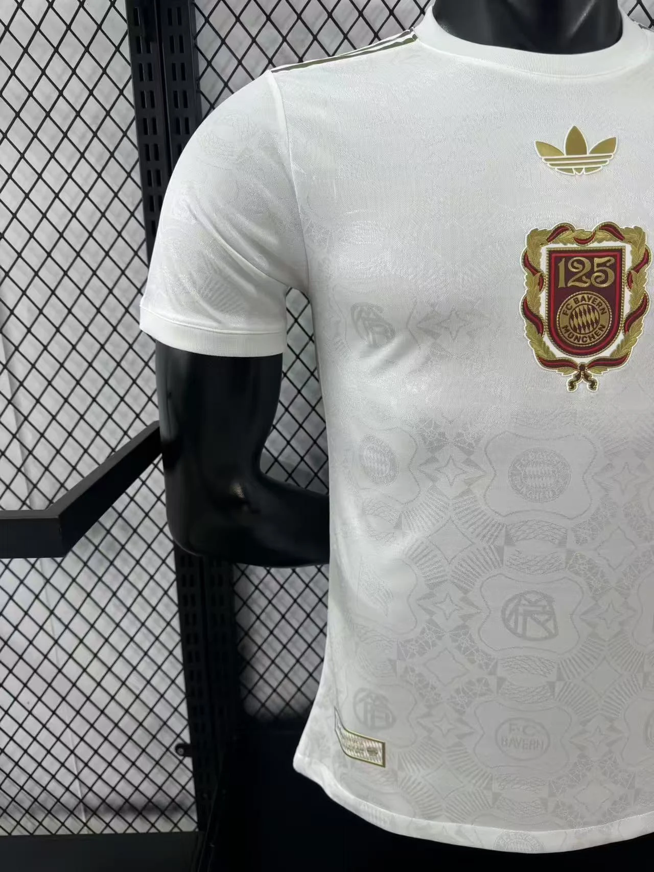 2025-26 Bayern Munich 125th Anniversary White Jersey – Player Version view 7