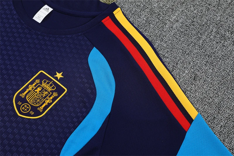 2026-27 Spain Royal Blue Short-Sleeve Training Jersey view 6