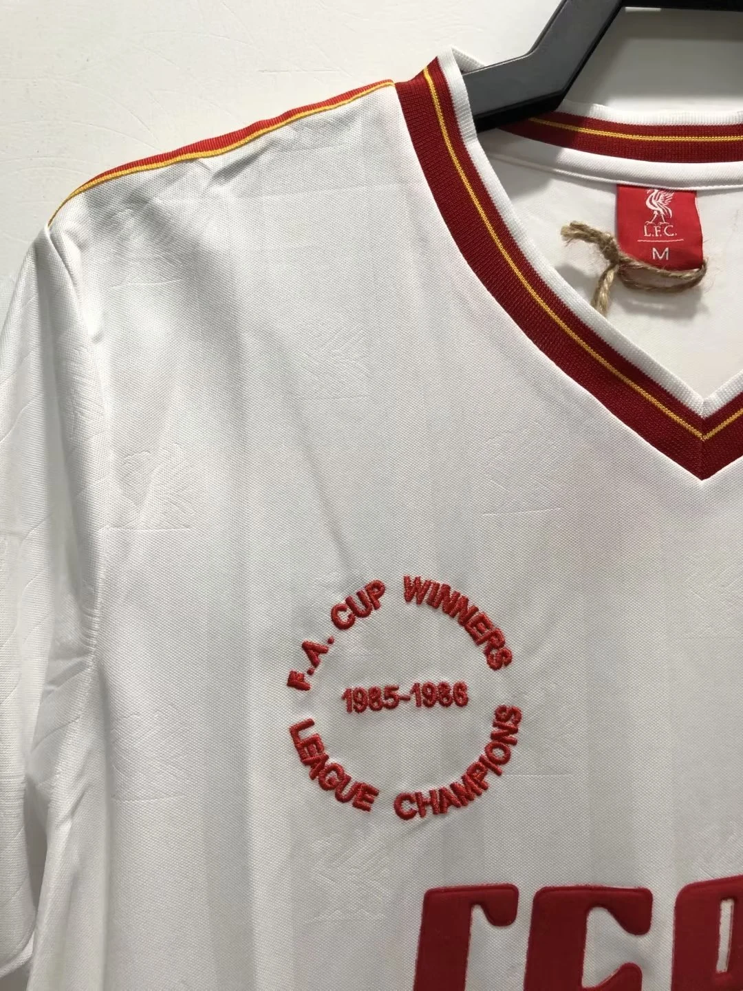 1985-86 Liverpool 2nd Away Retro Jersey view 5
