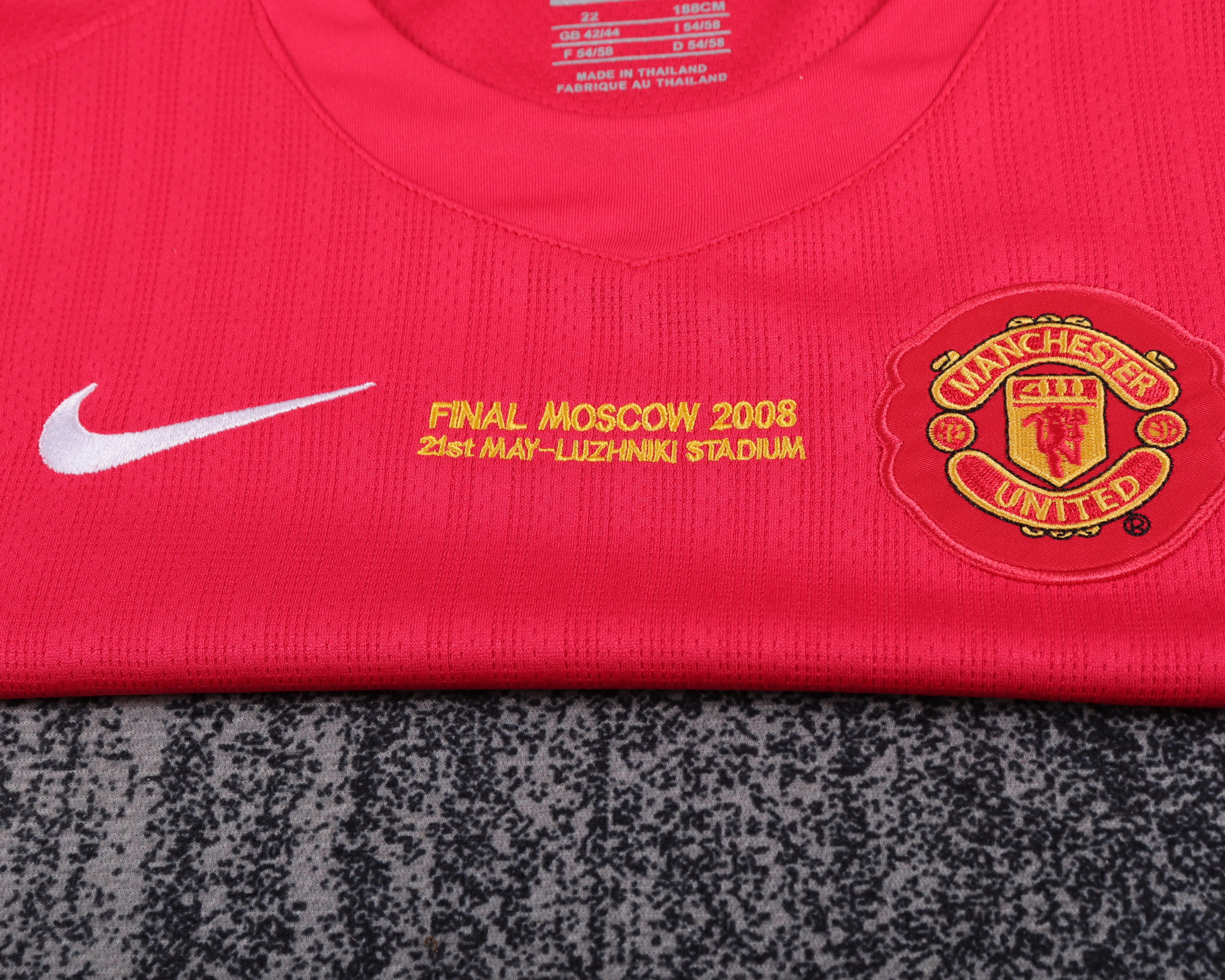 2007-08 Manchester United Home Champions League Edition Retro Shirt - Kids Size view 9