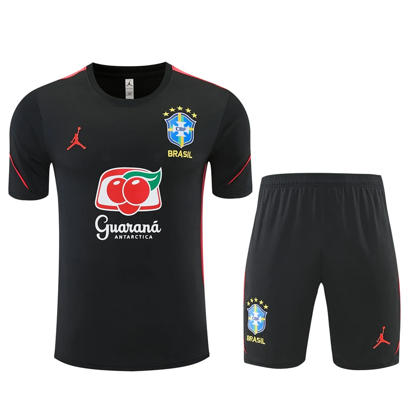 2026-27 Brazil Black Short-Sleeve Training Jersey view 18
