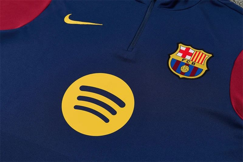 2026-27 Barcelona Royal Blue Half-Zip Training Jersey view 6