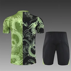 2025-26 Real Madrid Black and Green Short Sleeve Training Jersey view 2
