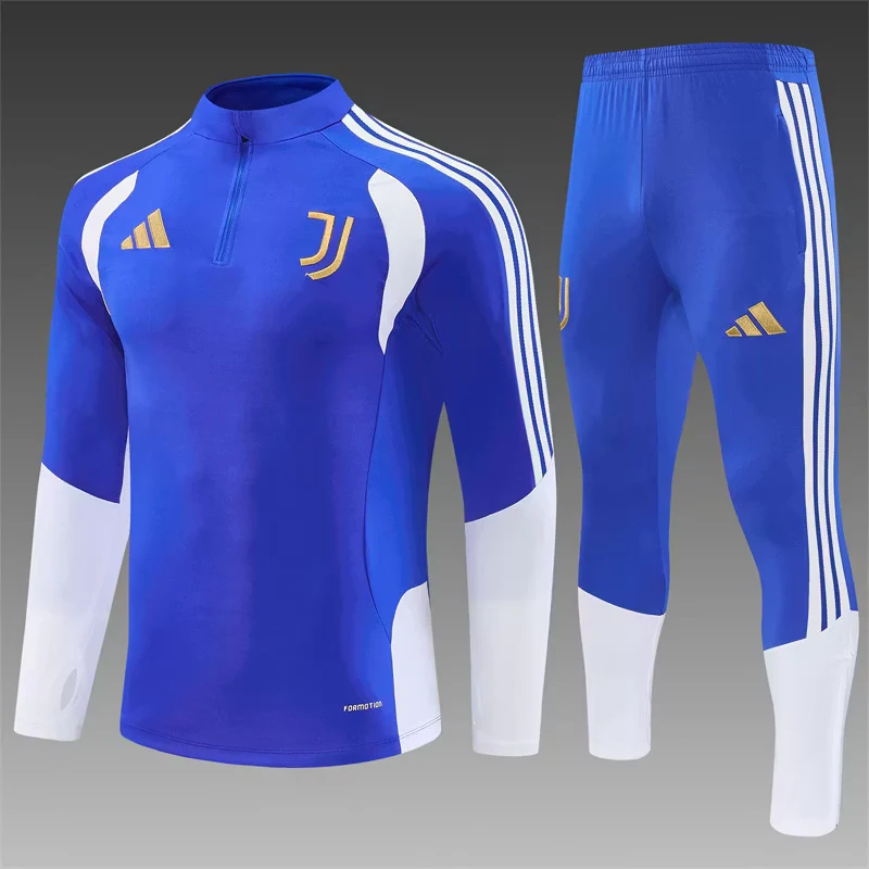 2026-27 Juventus Light Blue Half-Zip Long-Sleeve Training Kit