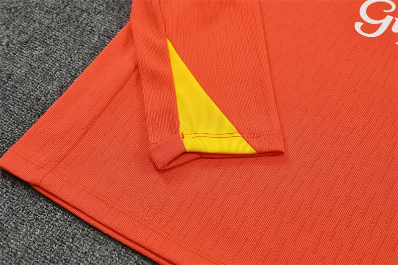 2025-26 Brazil Orange Half-Zip Training Jersey view 8