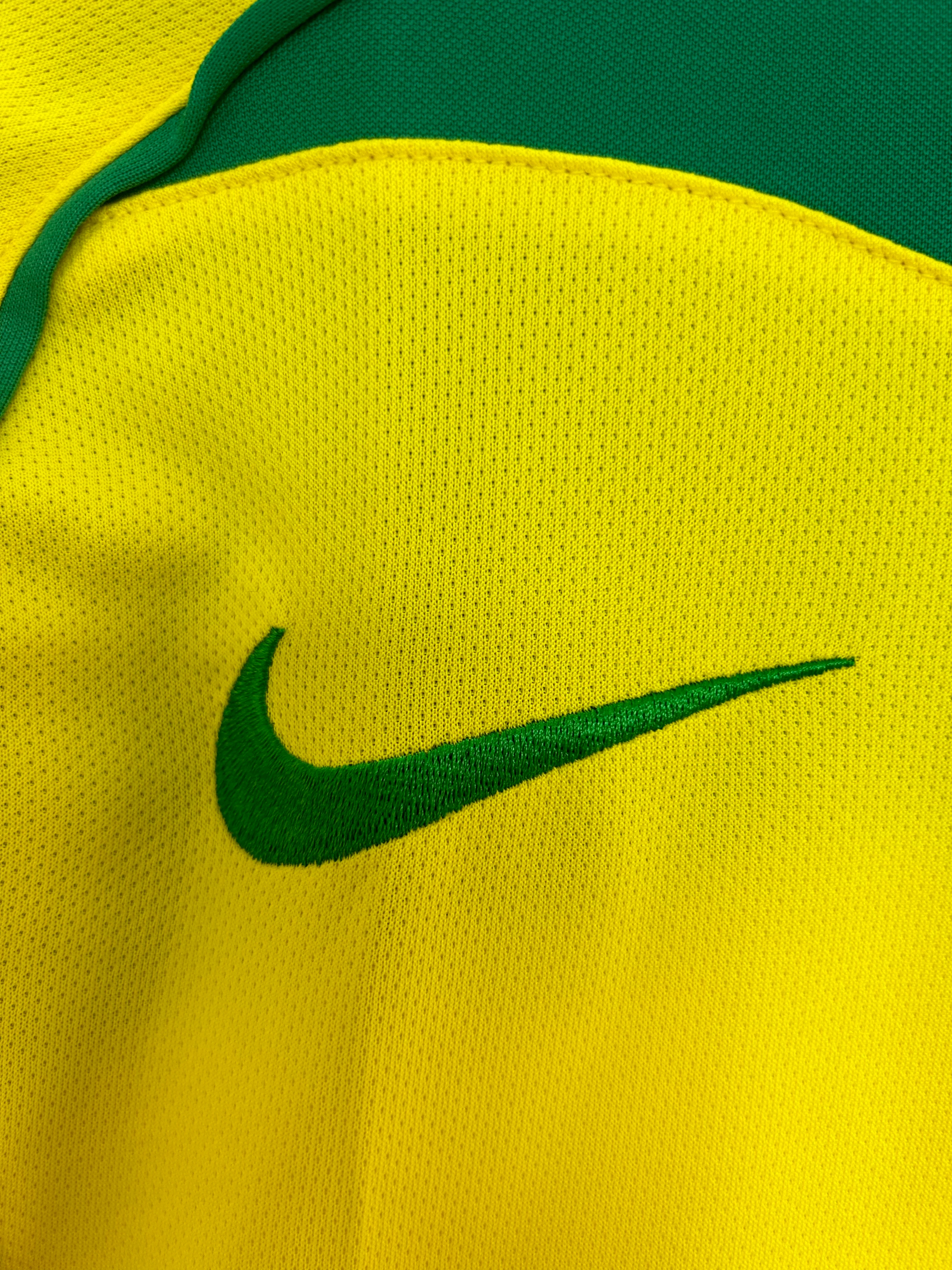 2004 Brazil Home Retro Jersey view 4