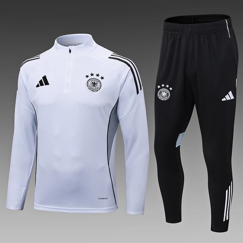 2025-26 Germany White Half-Zip Training Jersey