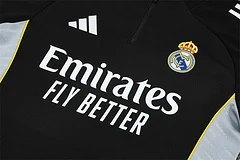 2025-26 Real Madrid Black Half-Pull Training Jersey view 11