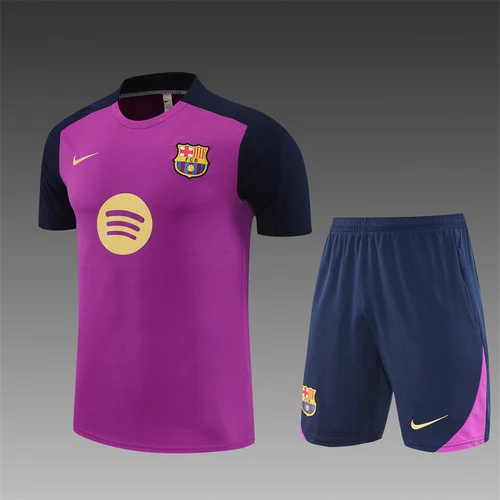 2025-26 Barcelona purple short-sleeved training jersey