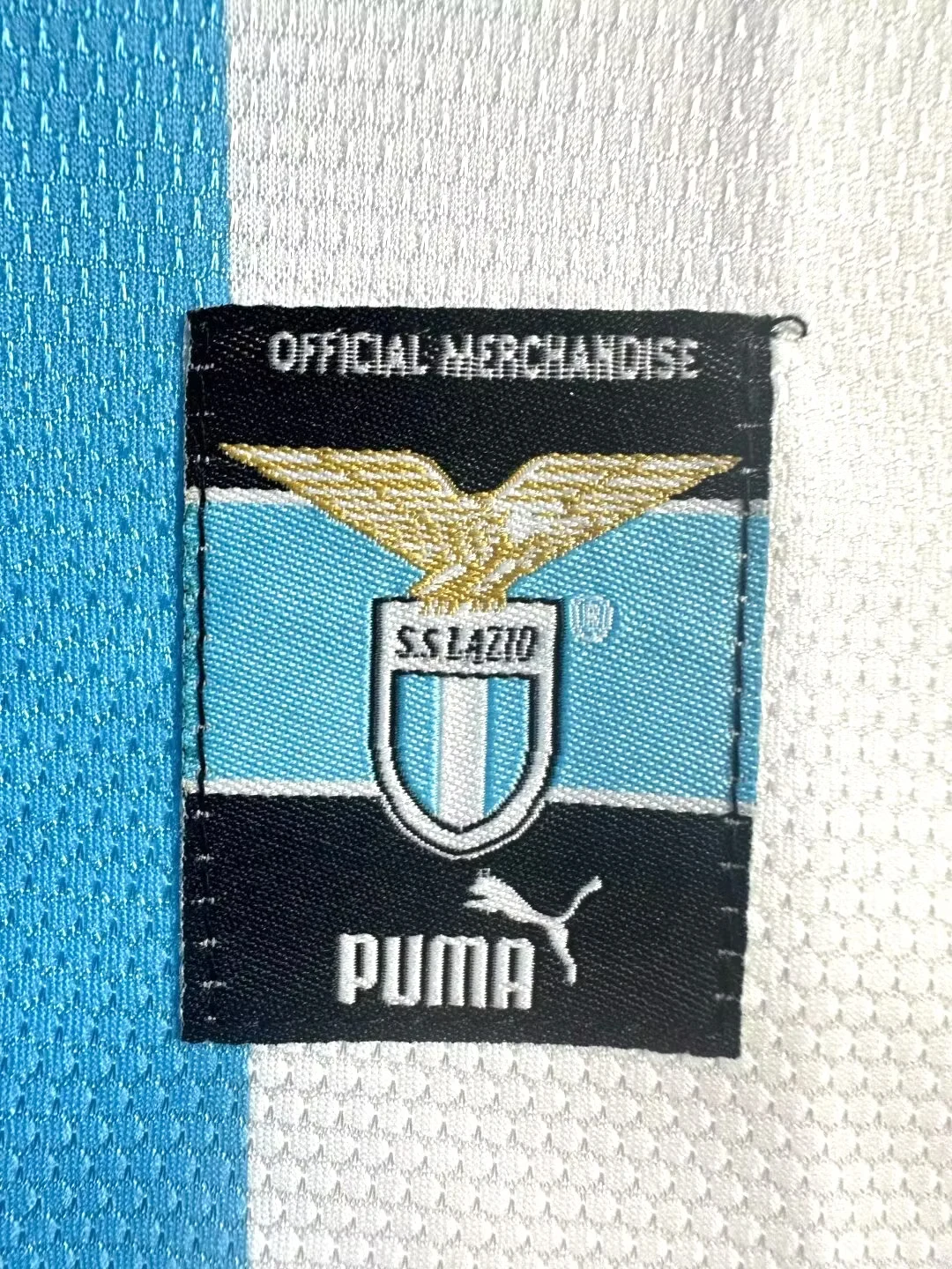 1999-00 Lazio home blue and white retro jersey view 3
