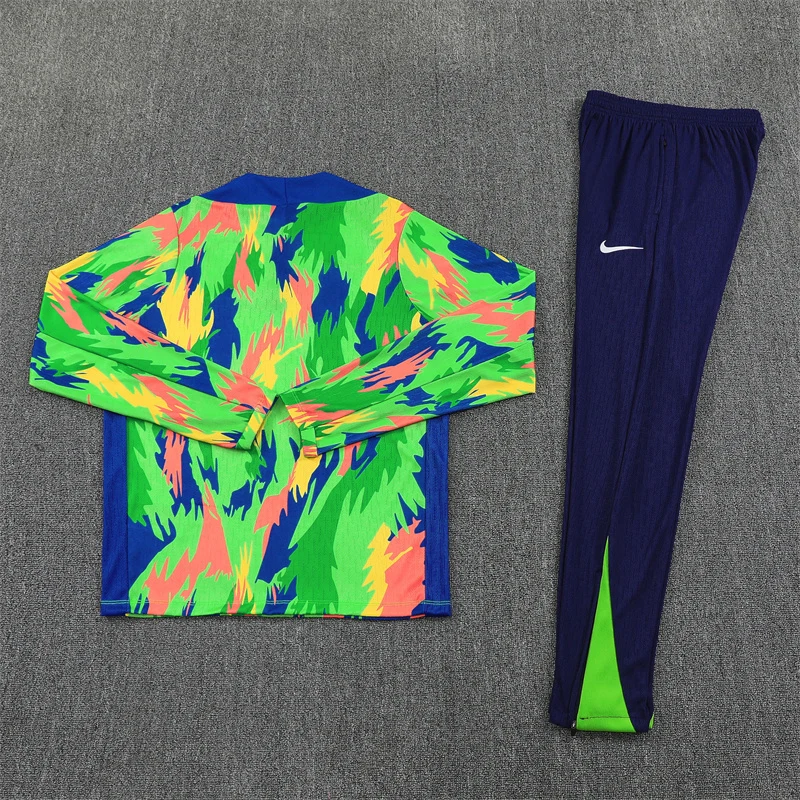 2025-26 Brazil Teal Half-Zip Training Jersey view 18