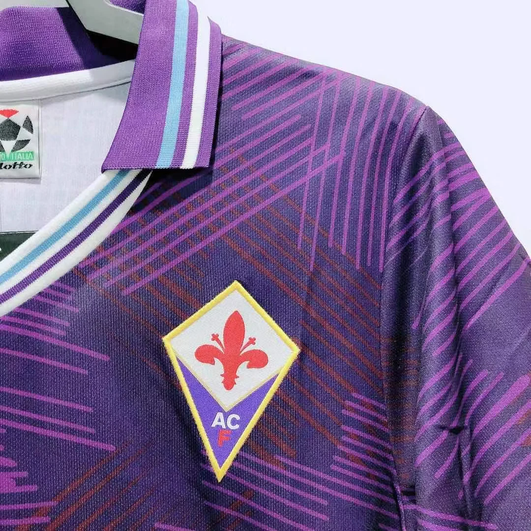 1992-93 Fiorentina home retro jersey view 8