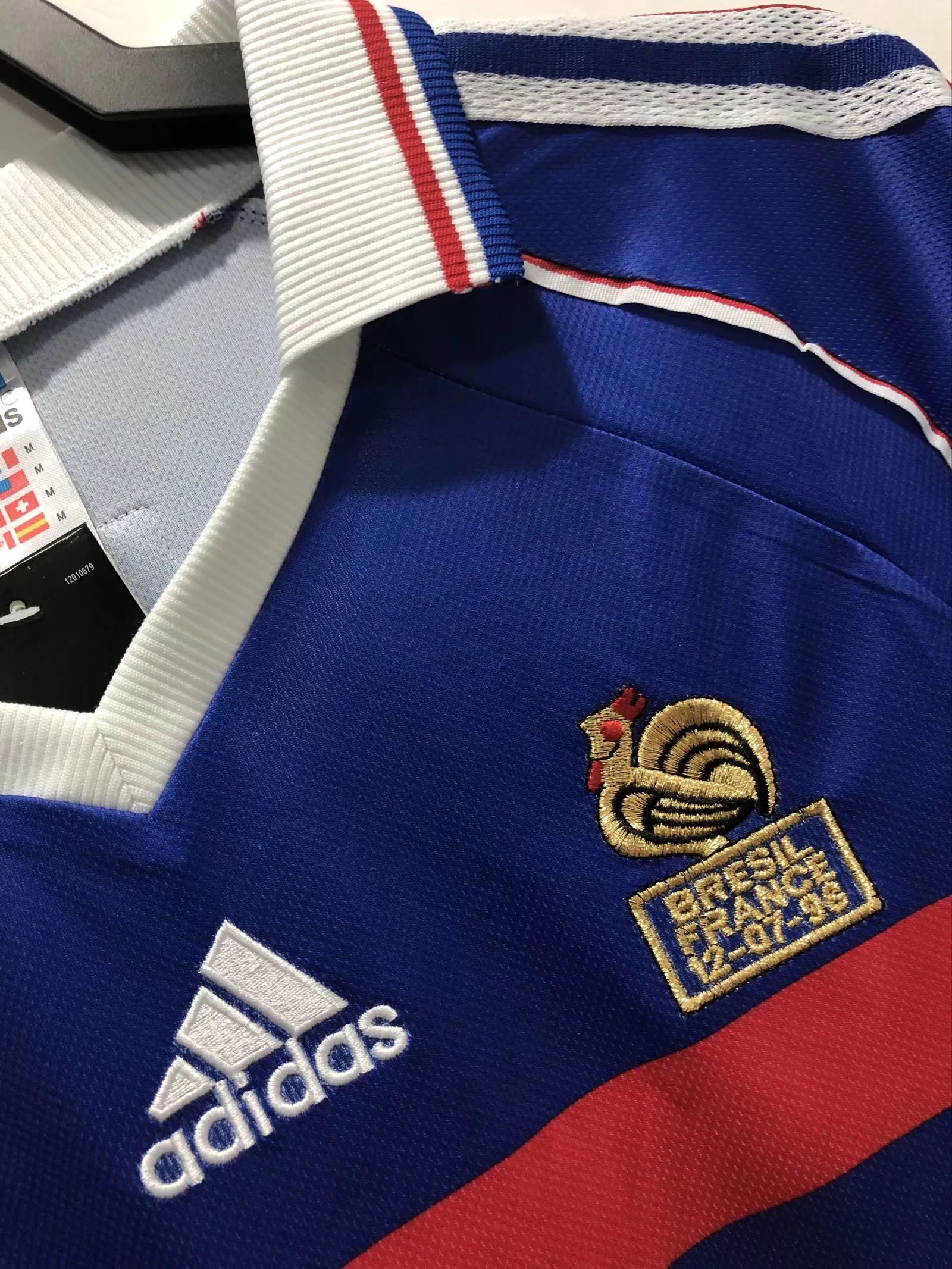 1998 France Home Long Sleeve Retro Jersey view 8