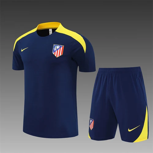 2025-26 Atletico Madrid Royal Blue Short Sleeve Training Jersey view 3
