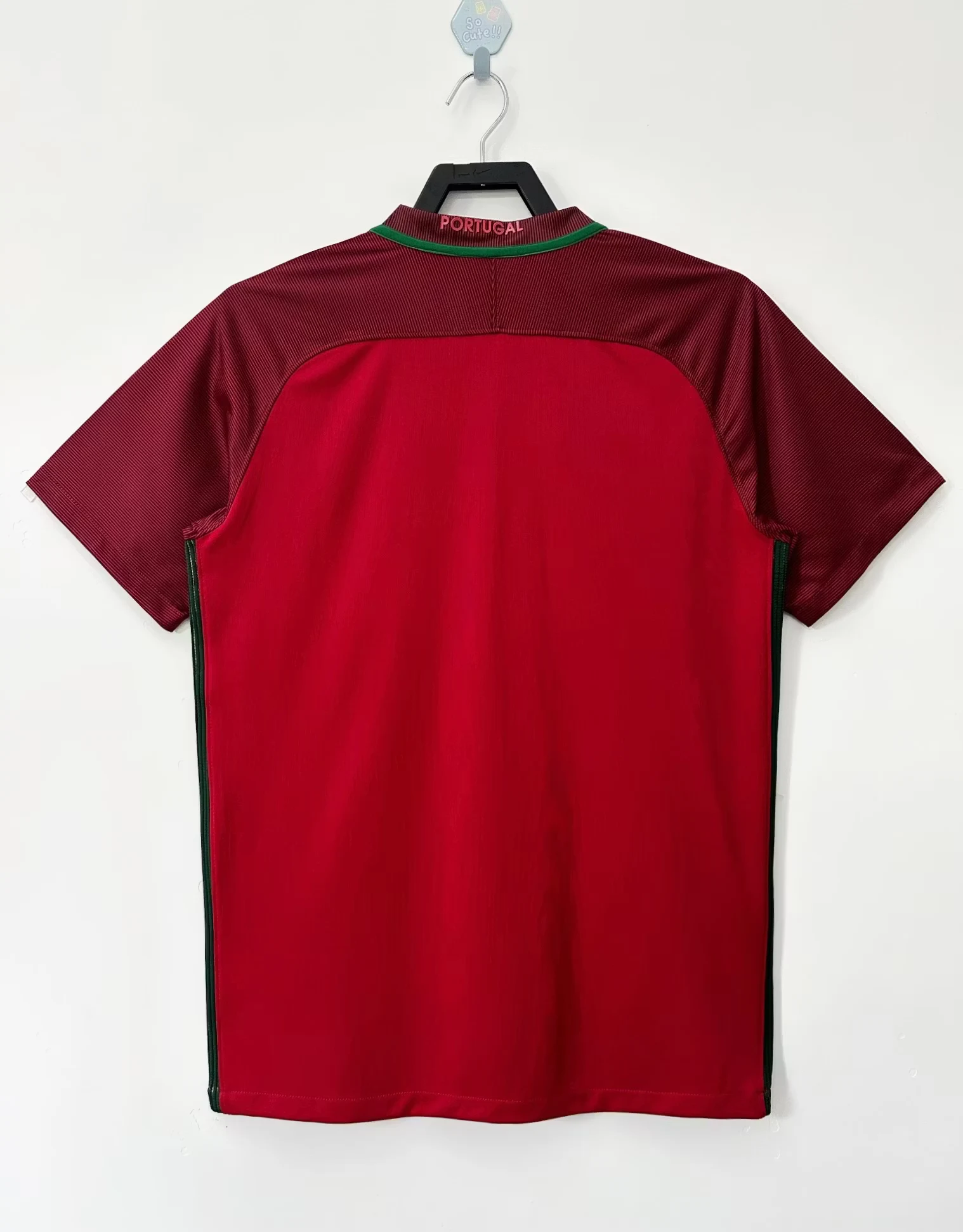 2016 Portugal Home Retro Jersey view 2