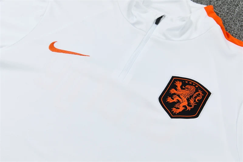 2026-27 Netherlands White Half-Zip Training Jersey view 6