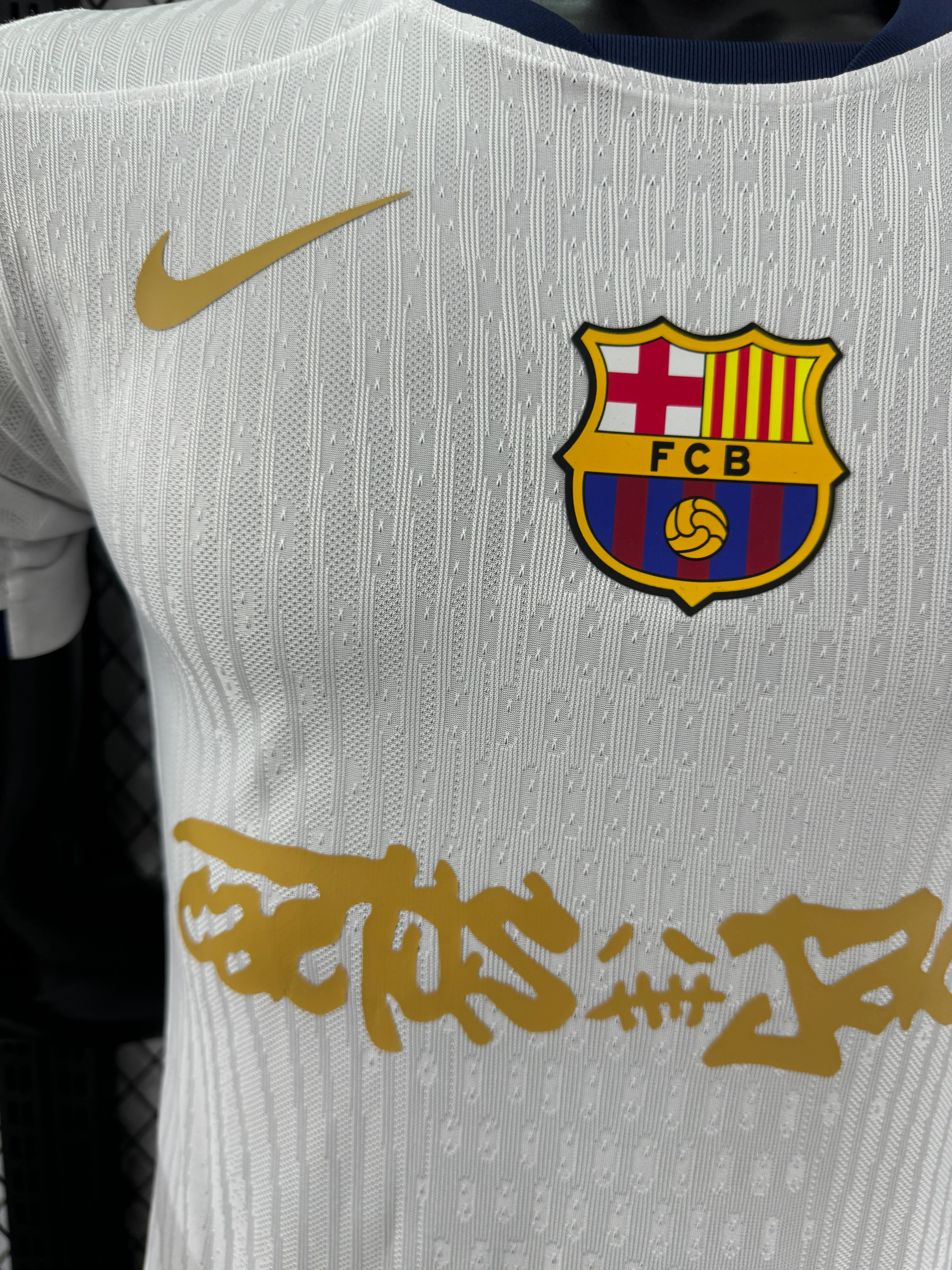 2025-26 Barcelona Special White Edition Jersey – Player Version view 4
