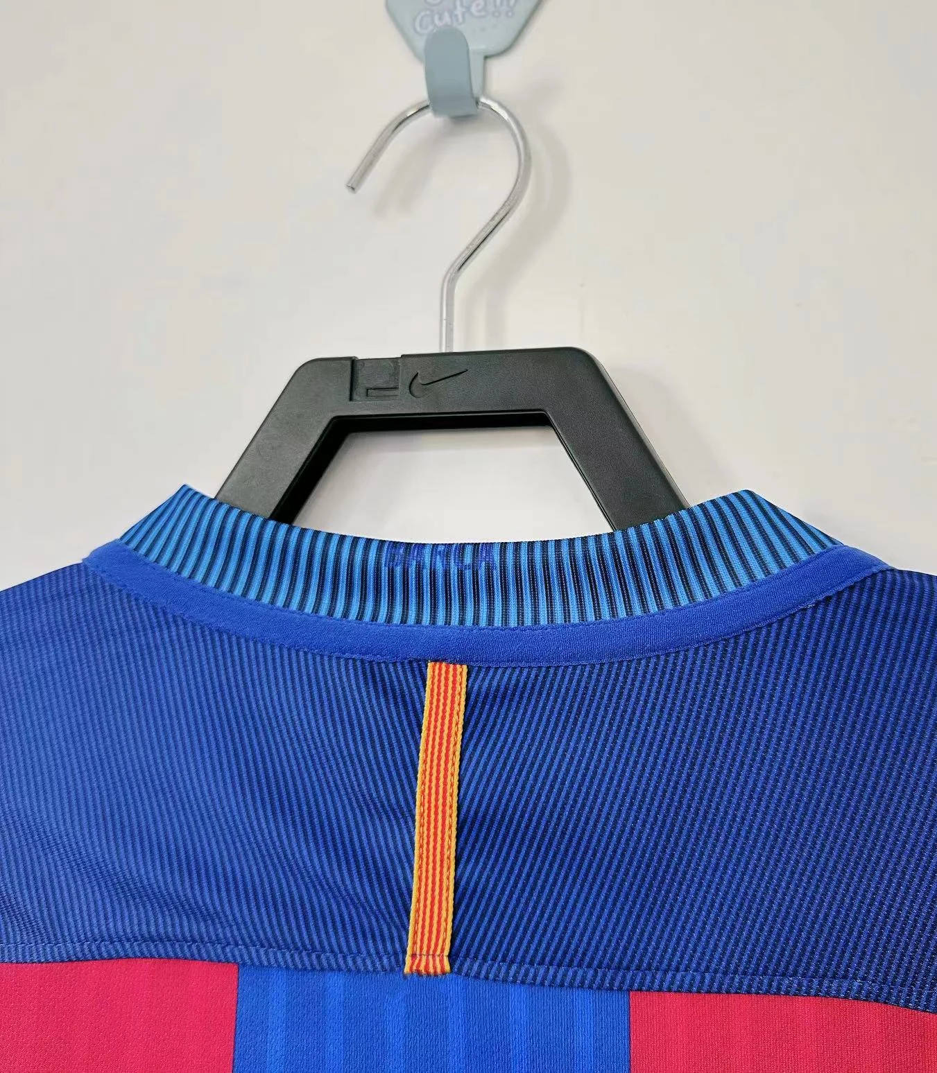 2016-17 Barcelona Home Long Sleeve Retro Jersey view 7