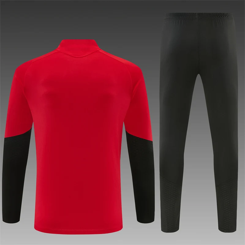 2026-27 Manchester United Red Half-Zip Training Jersey view 2