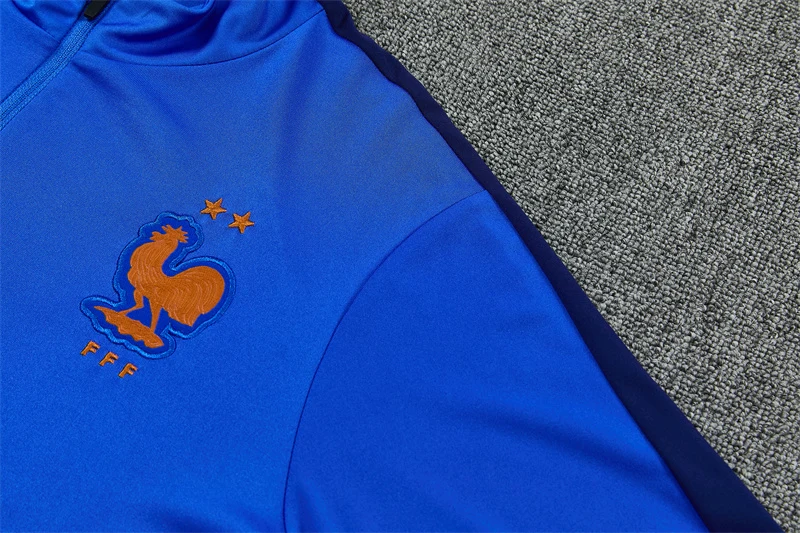 2026-27 France Blue Half-Zip Training Jersey view 8