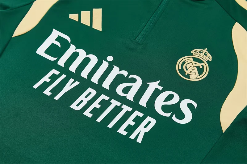 2026-27 Real Madrid Green Half-Zip Training Jersey view 13