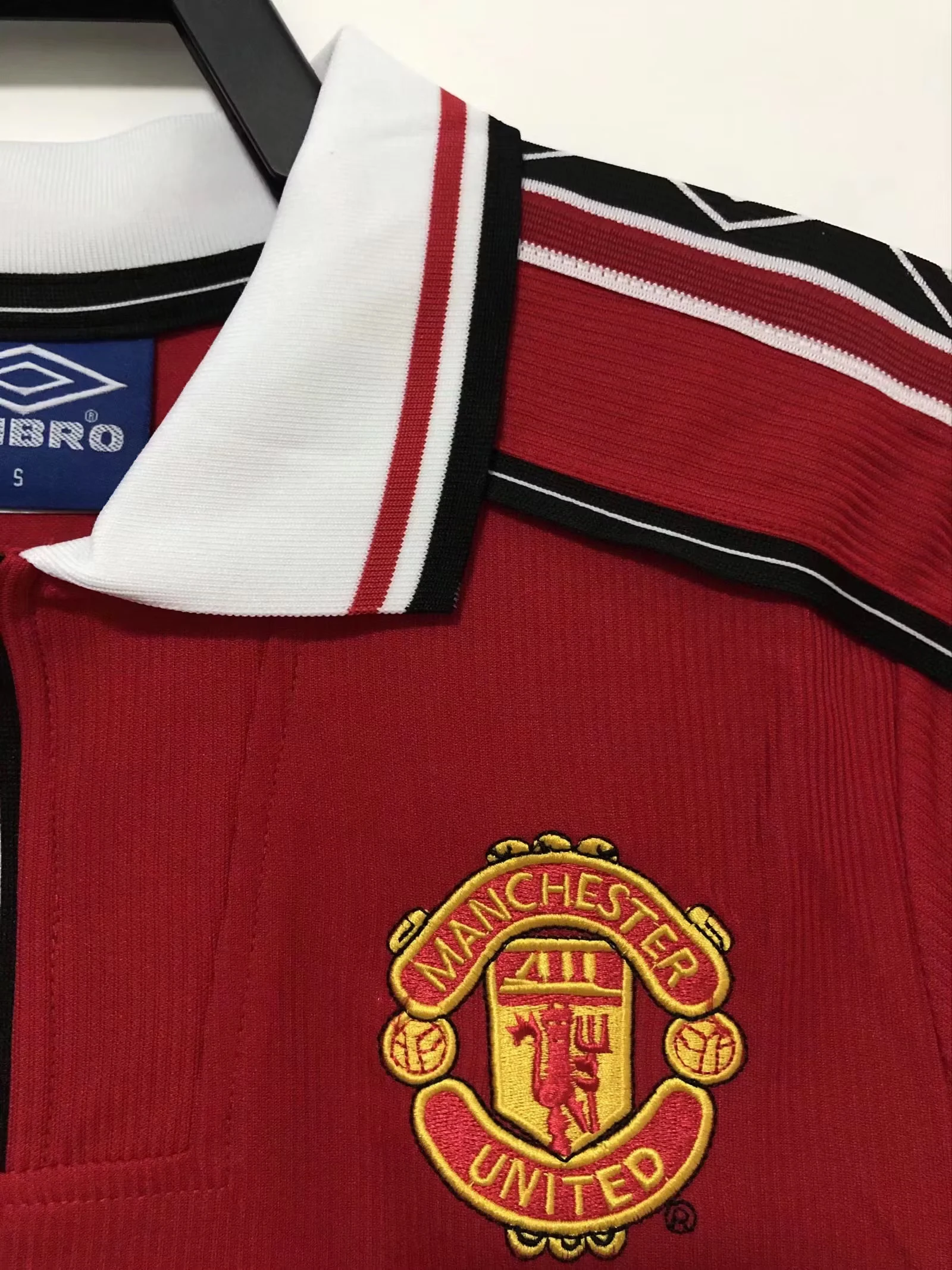 1998 Manchester United Home Long Sleeve Retro Jersey view 8