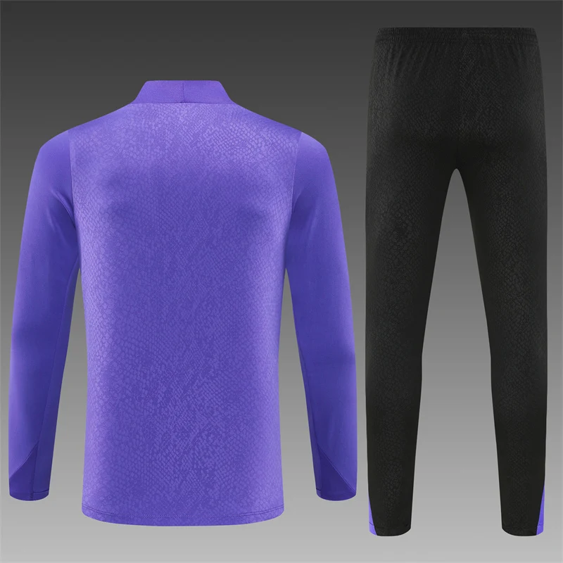 2025-26 Barcelona Purple Half-Zip Training Jersey view 2