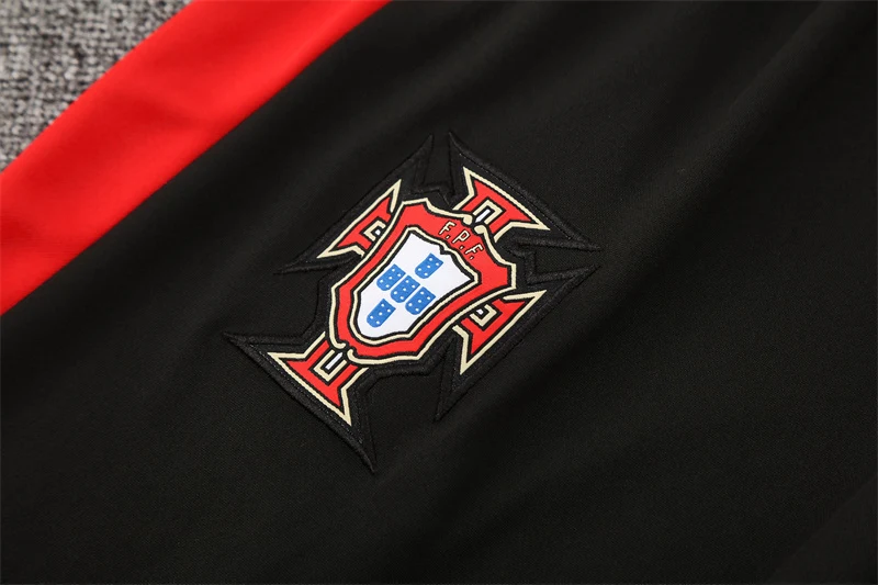 2025-26 Portugal Black Half-Zip Training Jersey view 12