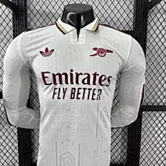 2025-26 Arsenal Away Long Sleeve Shirt - Player Edition view 3