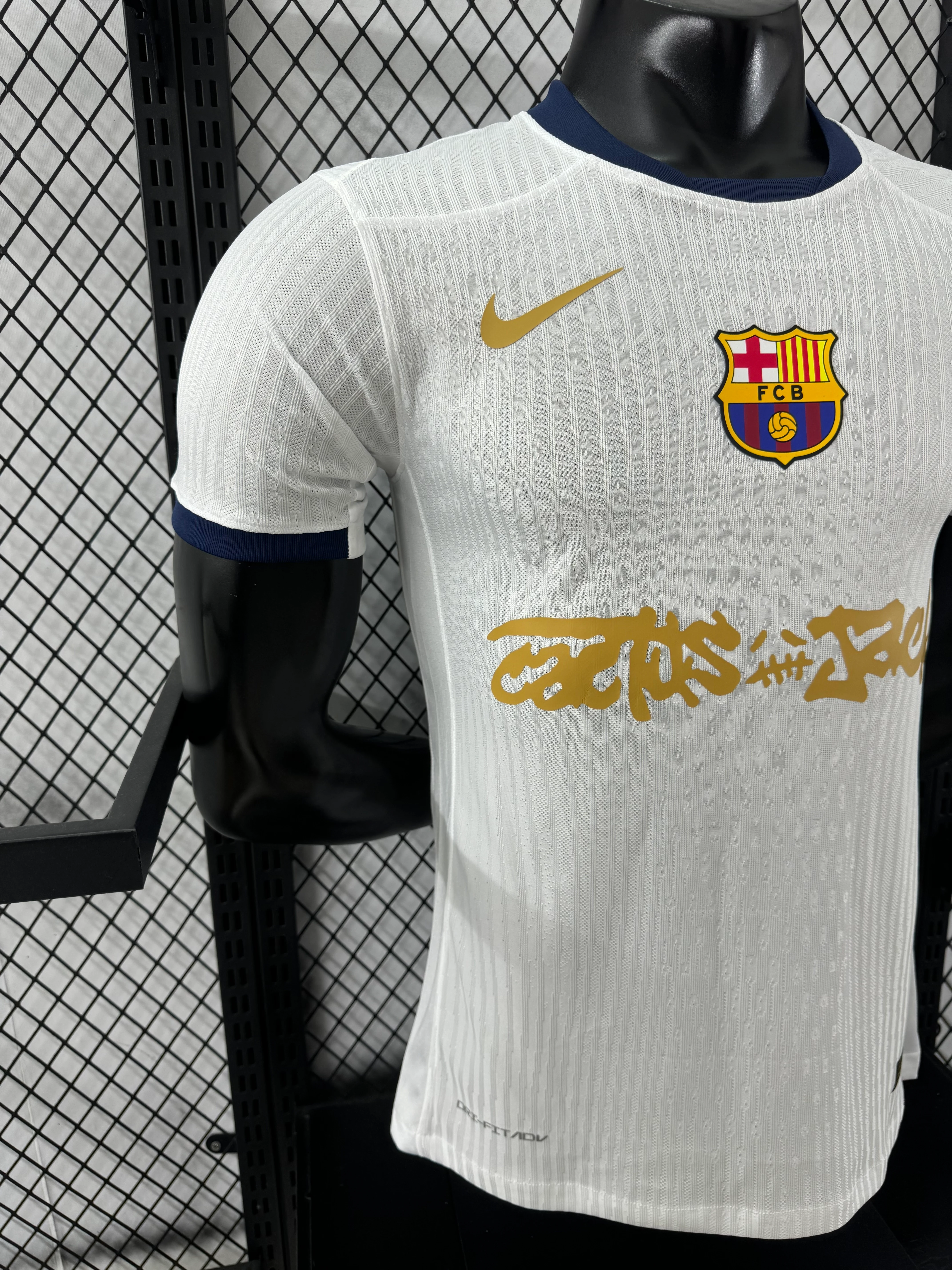 2025-26 Barcelona Special White Edition Jersey – Player Version view 8
