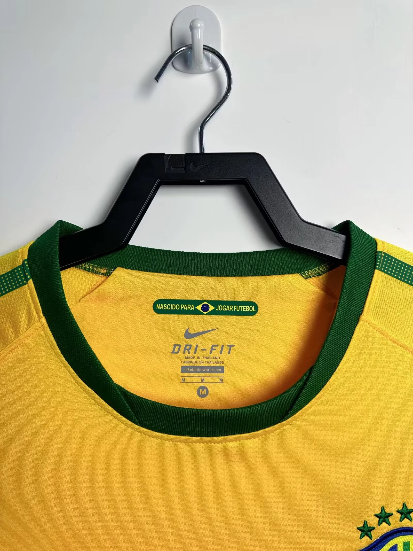 2010 Brazil Home Retro Jersey view 9