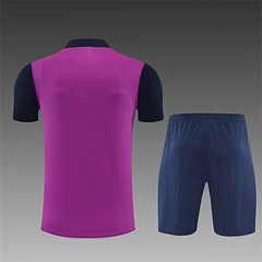2025-26 Barcelona purple short-sleeved training jersey view 2