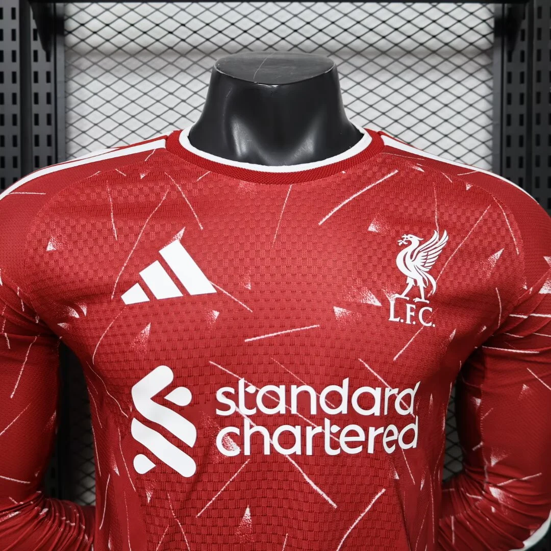 2026-27 Liverpool Home Long-Sleeve Jersey – Player Version view 3