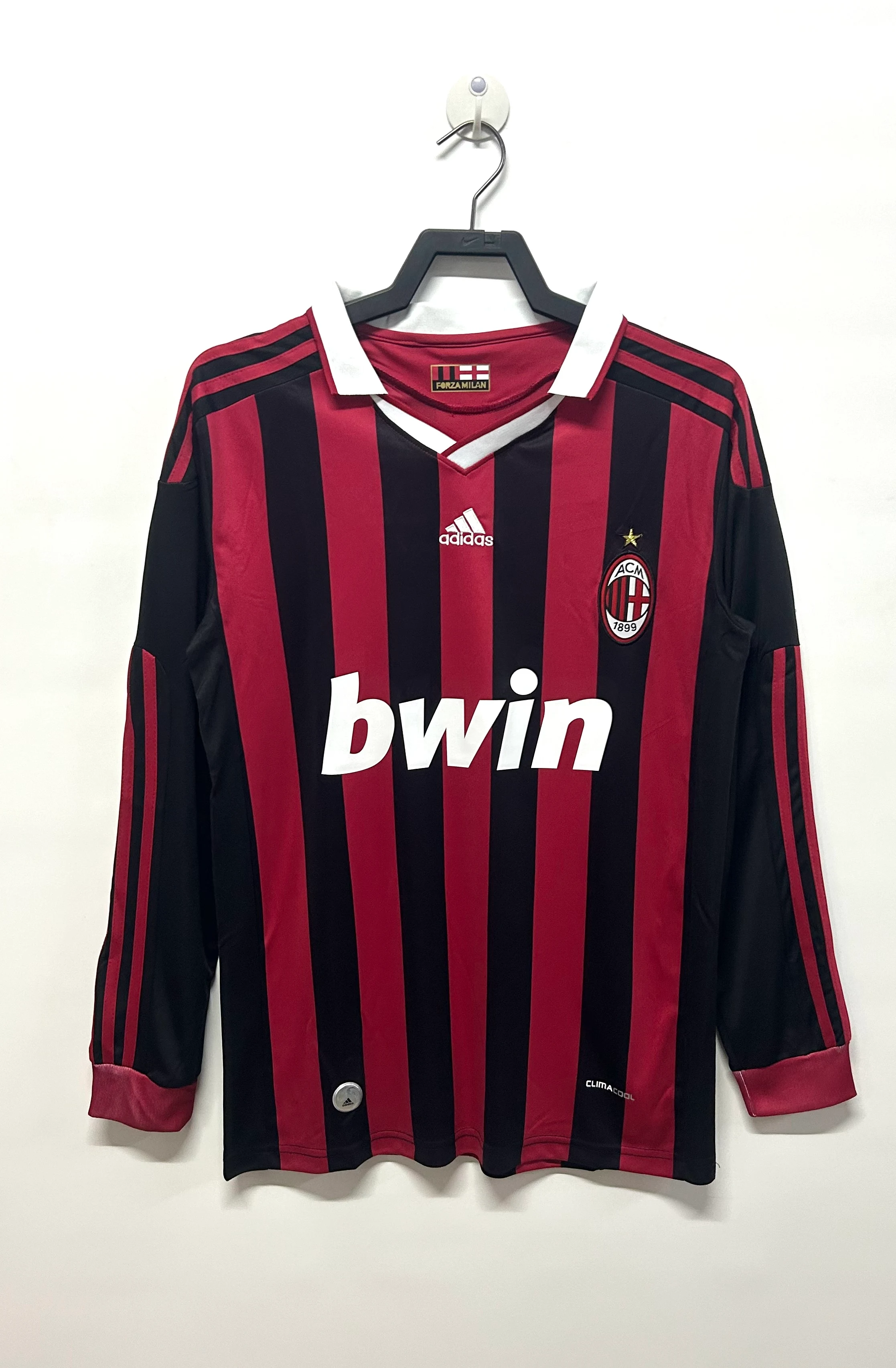 2009-10AC Home Long Sleeve Retro Jersey