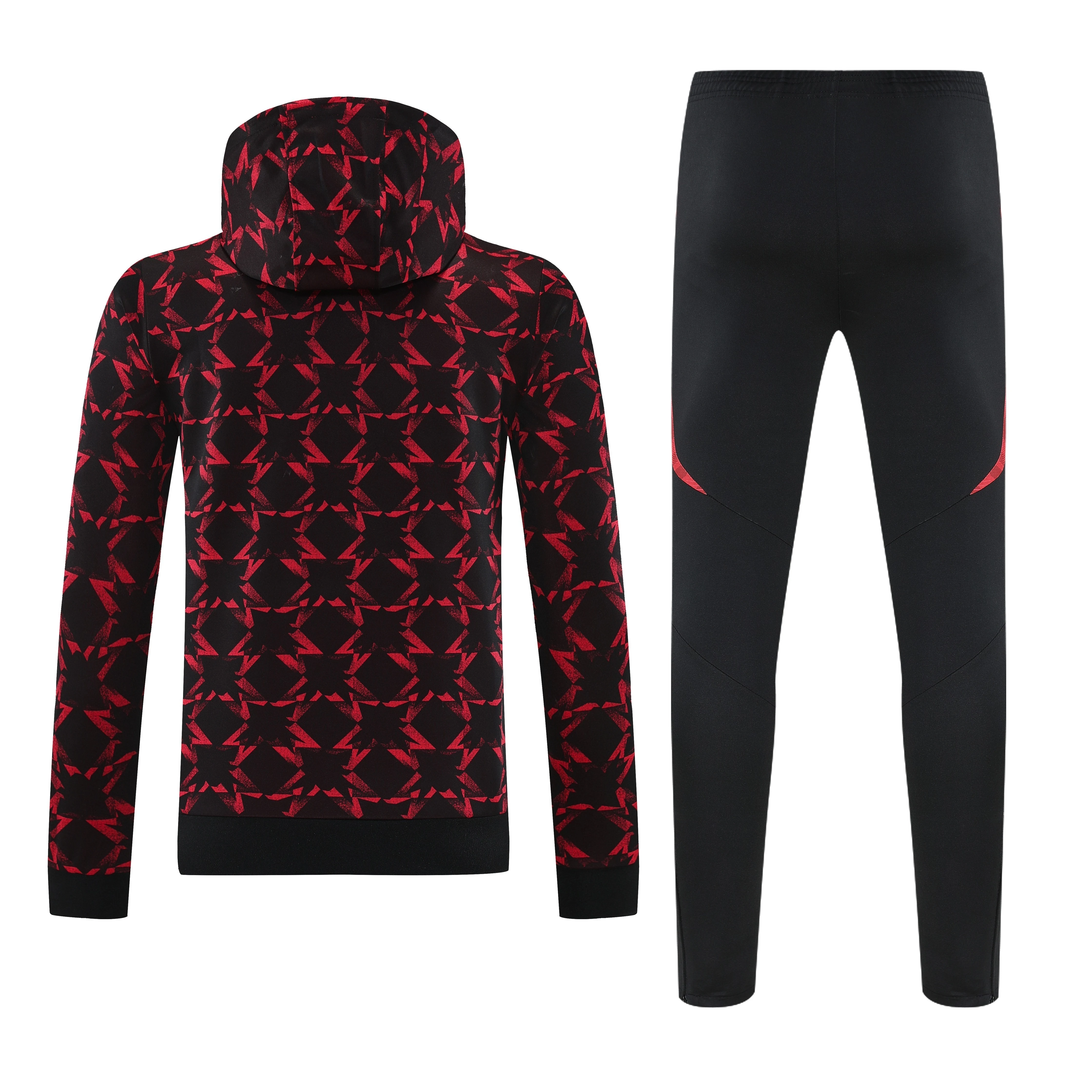 2025-26 Manchester United Red Training Hooded Jersey view 15