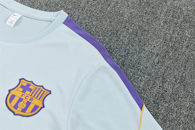 2026-27 Barcelona Light Grey Short-Sleeve Training Jersey view 9