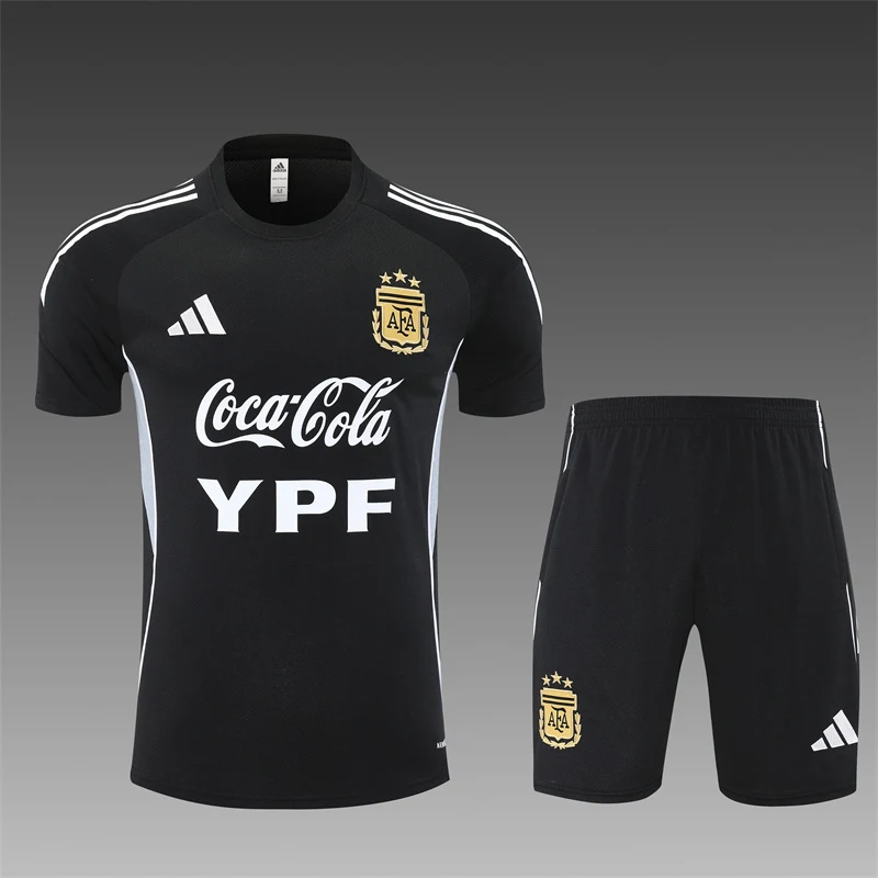 2025-26 Argentina Black Short-Sleeve Training Jersey view 3
