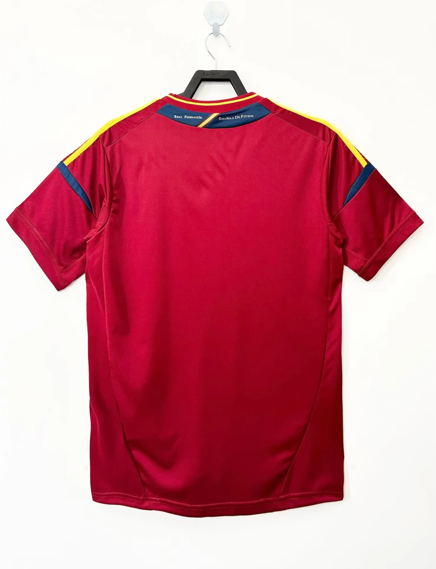 2012 Spain Home Retro Jersey view 2