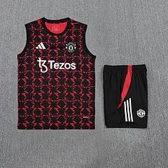 2025-26 Manchester United training vest jersey view 3