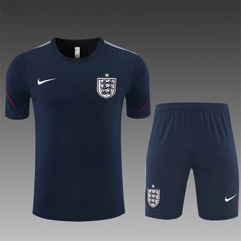 2026-27 Season England Royal Blue Short-Sleeve Training Jersey view 3