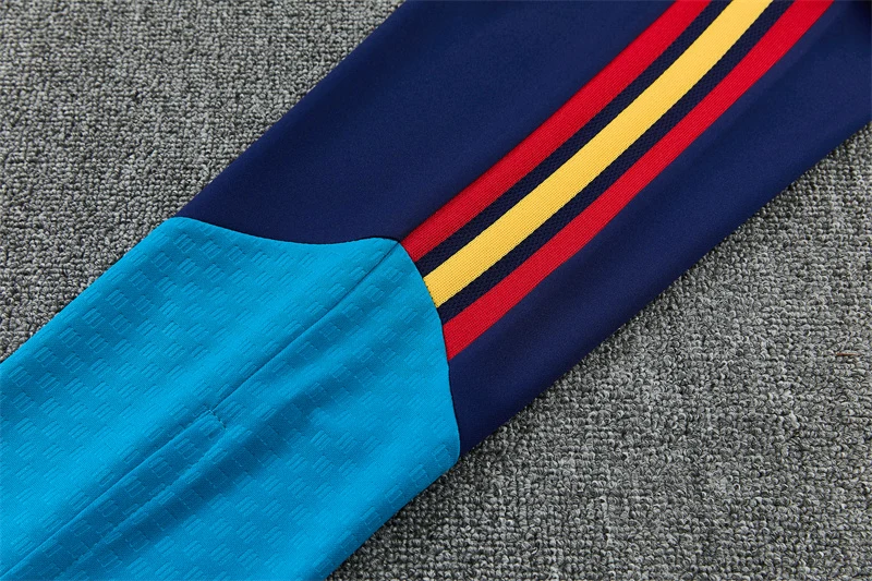 2026-27 Spain Royal Blue Half-Zip Training Jersey view 9