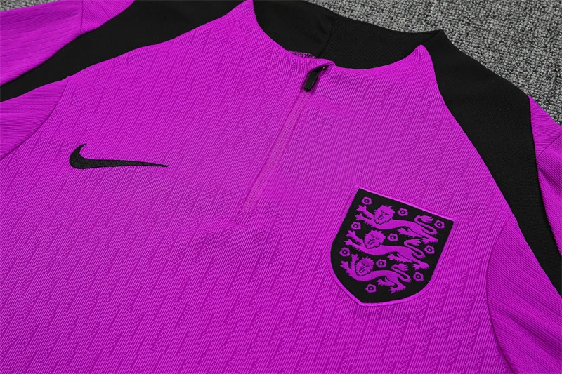 2025-26 England Purple Half-Zip Training Jersey view 4